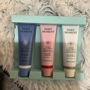 Avon The Face Shop Daily Moment Vegan hand cream set of 3 purse size
